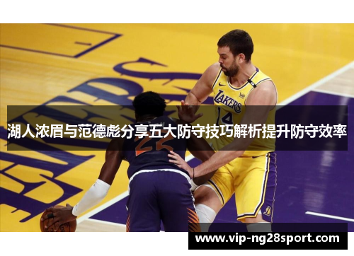 湖人浓眉与范德彪分享五大防守技巧解析提升防守效率